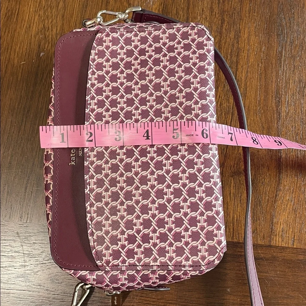 kate spade Floral Motif Maroon Crossbody Bag
